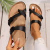 Women's Cork Footbed Sandal With Adjustable Buckle,Comfortable Summer Beach Sandals